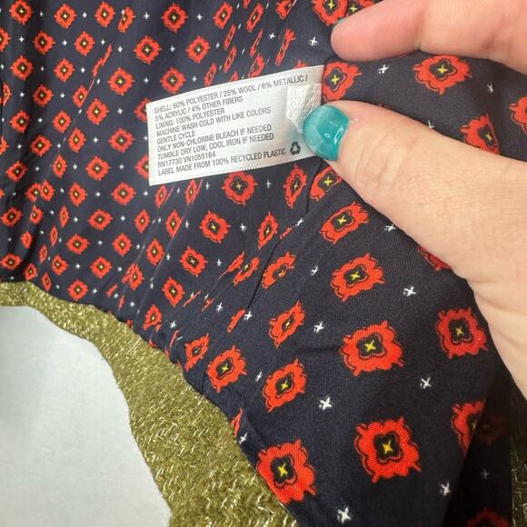 A New Day Army Green Blazer Size 10 Cropped Peacoat Mid-Length Jacket NWT - Picture 7 of 7